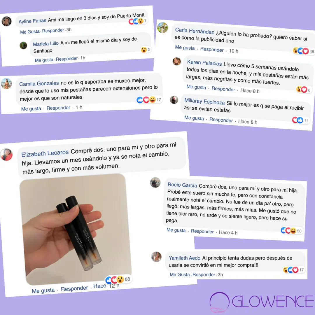 Glowence® Serum de Crecimiento de Pestañas