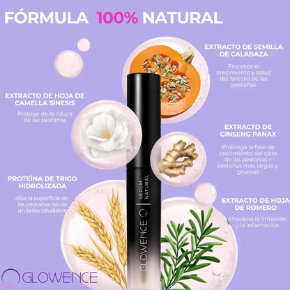 Glowence® Serum de Crecimiento de Pestañas